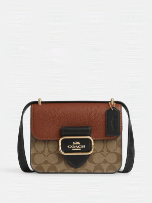 COACH Morgan Square Crossbody In Colorblock Signature Canvas