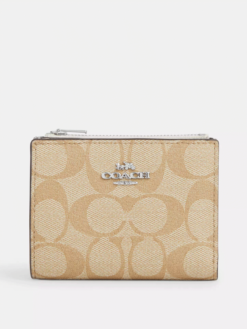 COACH Bifold Wallet In Signature Canvas