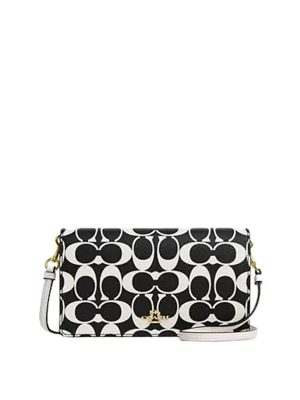 COACH Anna Foldover Clutch Crossbody In Signature Canvas