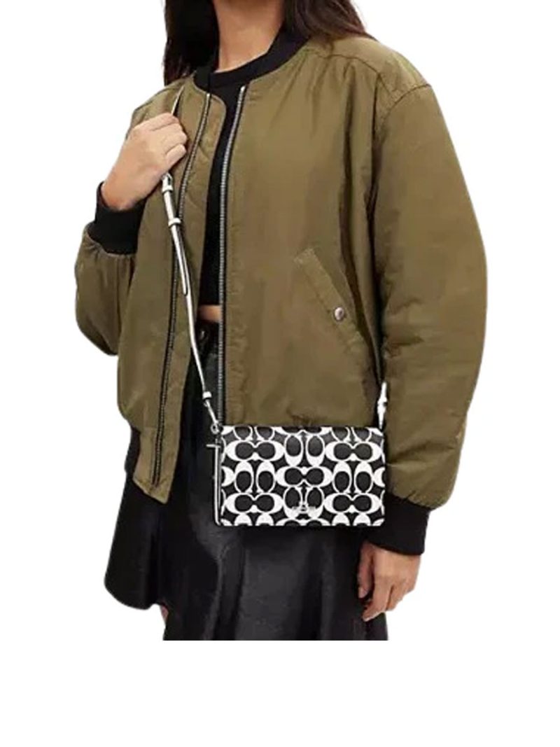 COACH Anna Foldover Clutch Crossbody In Signature Canvas - Image 4