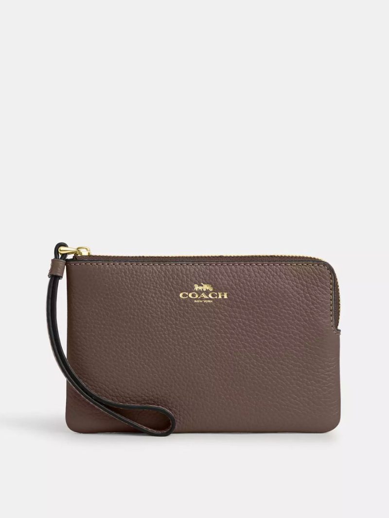 COACH Corner Zip Wristlet