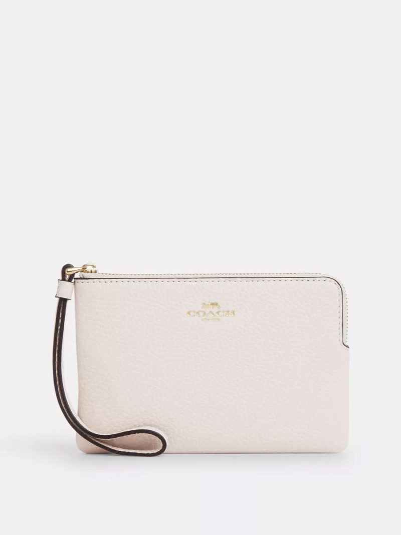 COACH Corner Zip Wristlet