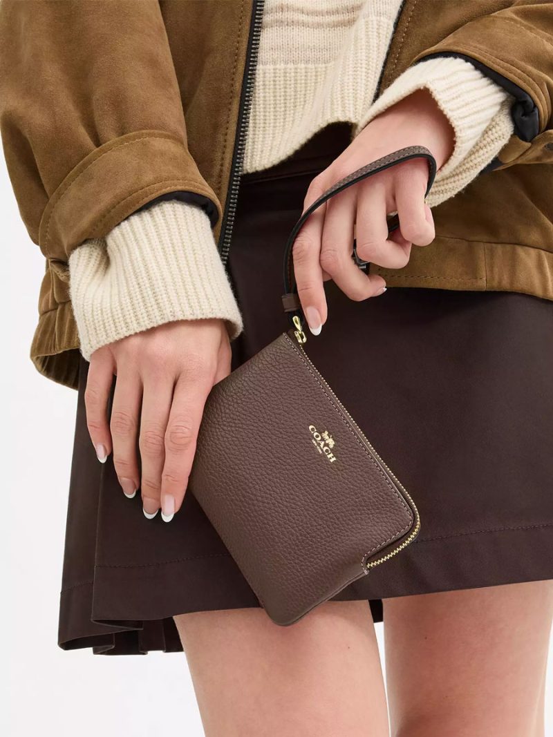 COACH Corner Zip Wristlet - Image 4