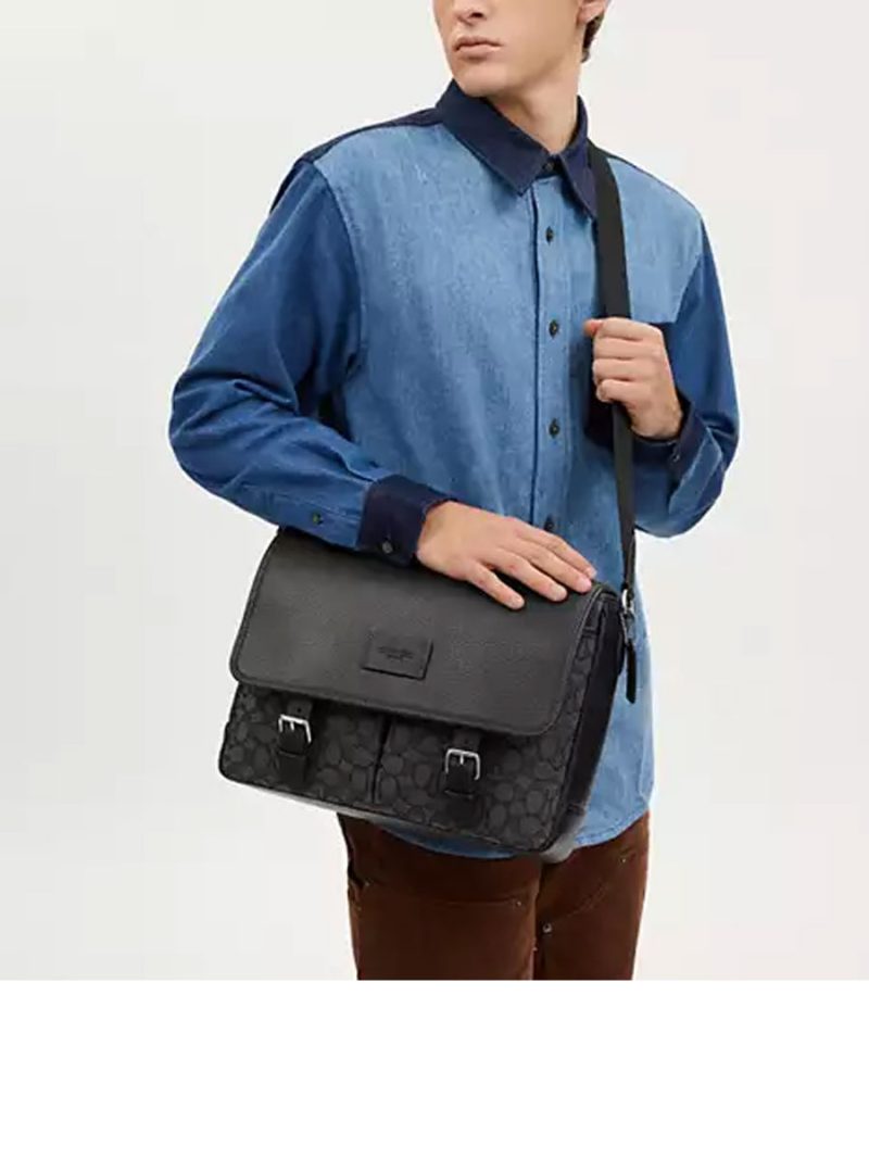 COACH Sprint Messenger In Signature Jacquard - Image 5
