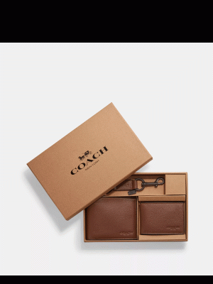COACH Boxed 3 In 1 Wallet Gift Set