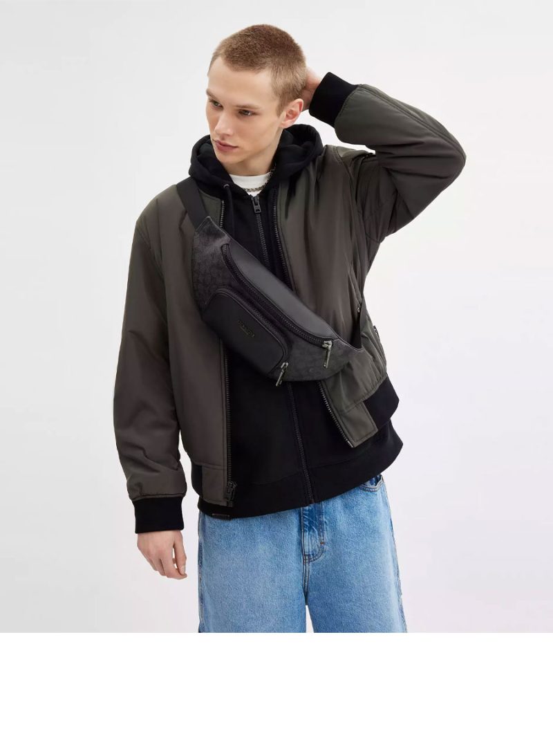 COACH Racer Belt Bag In Signature - Image 4