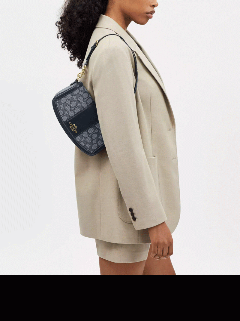 COACH Andrea Shoulder Bag In Signature Jacquard - Image 4