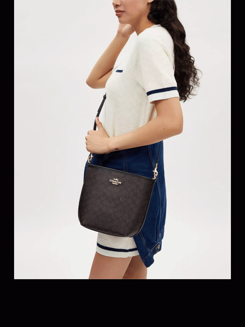 COACH City Bucket Bag In Signature Canvas - Image 4