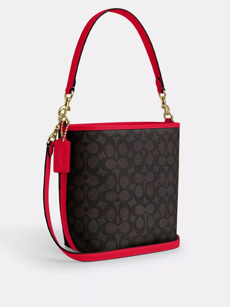 COACH City Bucket Bag In Signature Canvas - Image 3