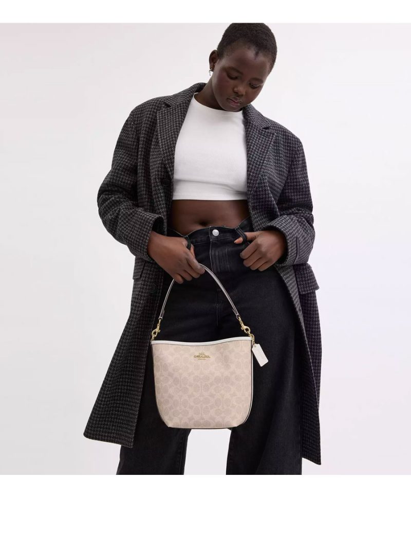 COACH City Bucket Bag In Signature Canvas - Image 6