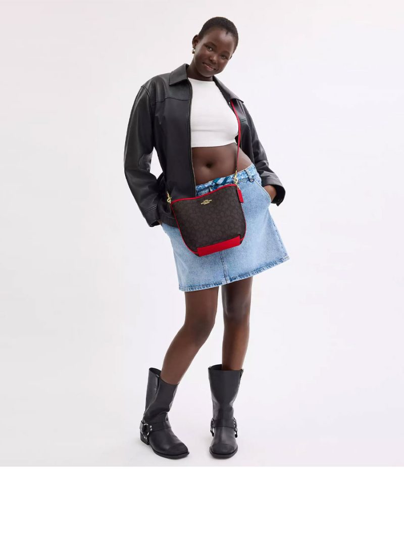COACH City Bucket Bag In Signature Canvas - Image 4
