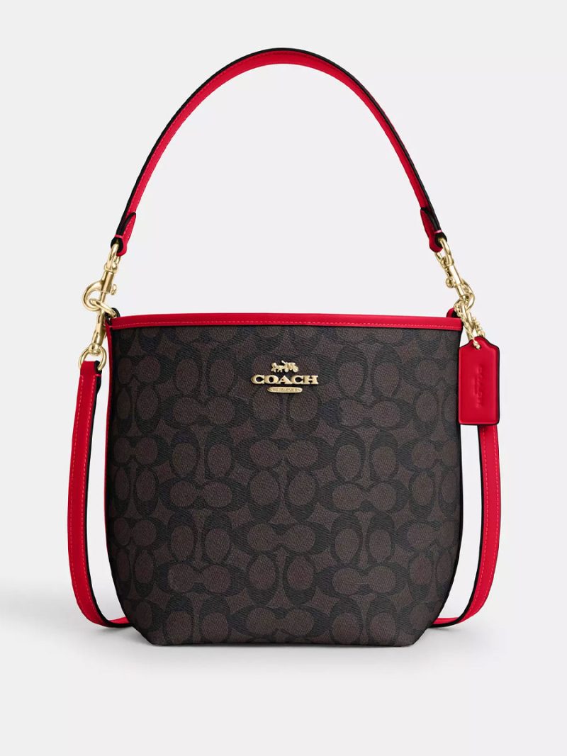 COACH City Bucket Bag In Signature Canvas