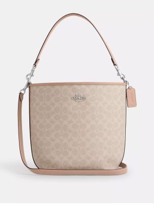 COACH City Large Bucket Bag In Signature Canvas