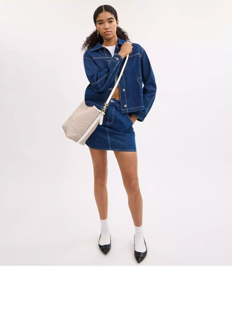 COACH City Large Bucket Bag In Signature Canvas - Image 4