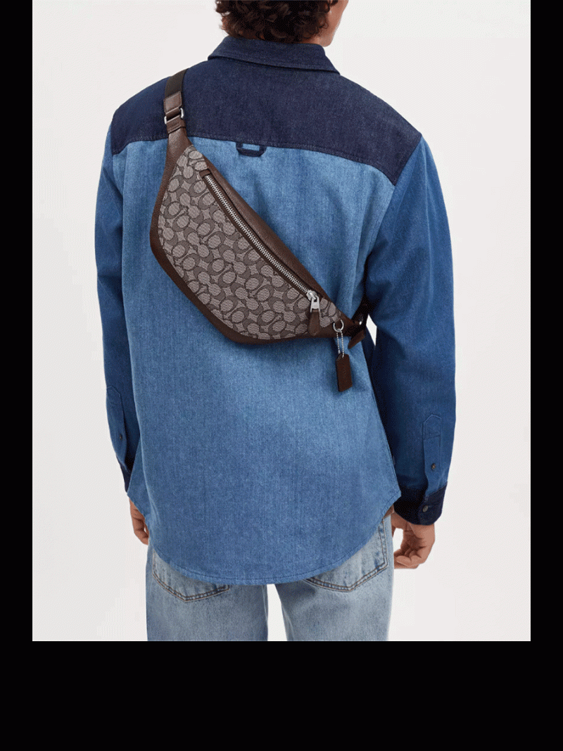 COACH Warren Belt Bag In Signature Jacquard (AS IS) - Image 4