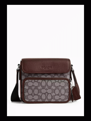 COACH Sullivan Flap Crossbody Bag In Signature Jacquard