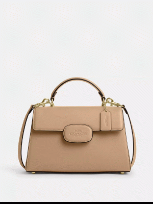 COACH Eliza Top Handle With Leather Covered Closure