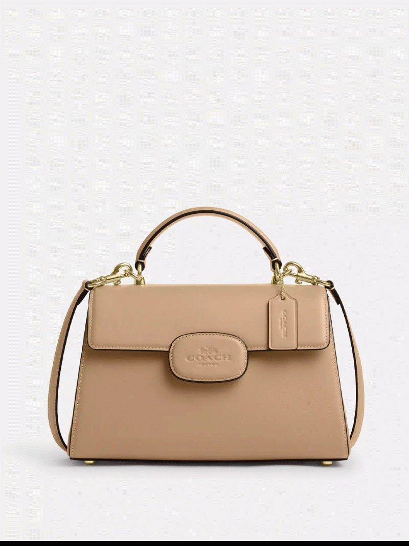 COACH Eliza Top Handle With Leather Covered Closure