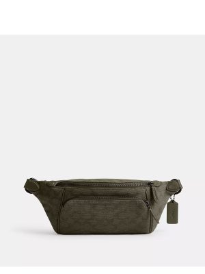 COACH League Belt Bag In Signature Canvas Jacquard