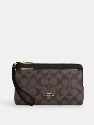 COACH Double Zip Wallet In Signature Canvas