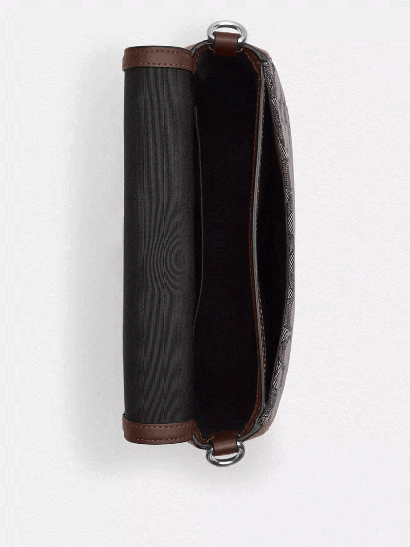 COACH Amelia Saddle Bag In Signature Jacquard - Image 2