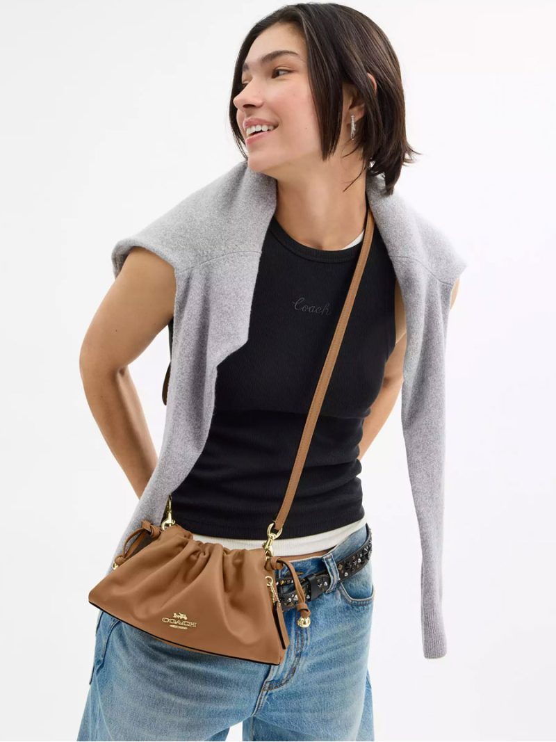 COACH Faye Shoulder Bag With Ruching - Image 6