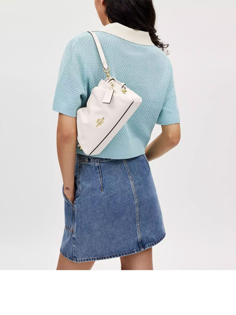COACH Faye Shoulder Bag With Ruching - Image 7