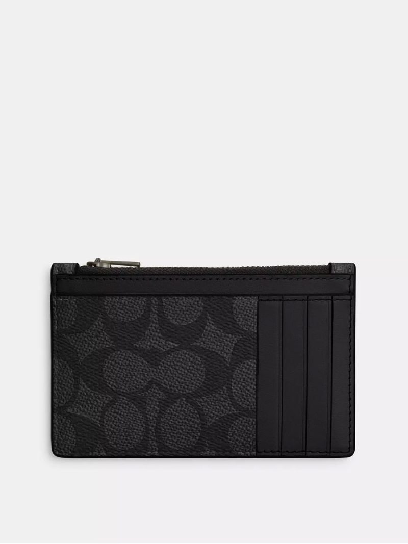 COACH Zip Card Case In Signature Canvas - Image 2