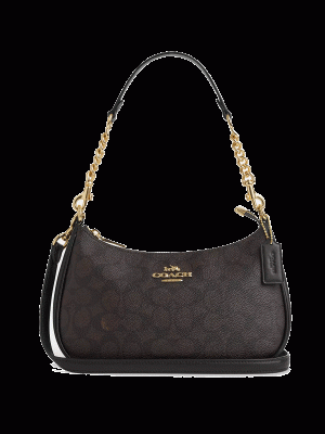COACH Teri Shoulder Bag In Signature Canvas