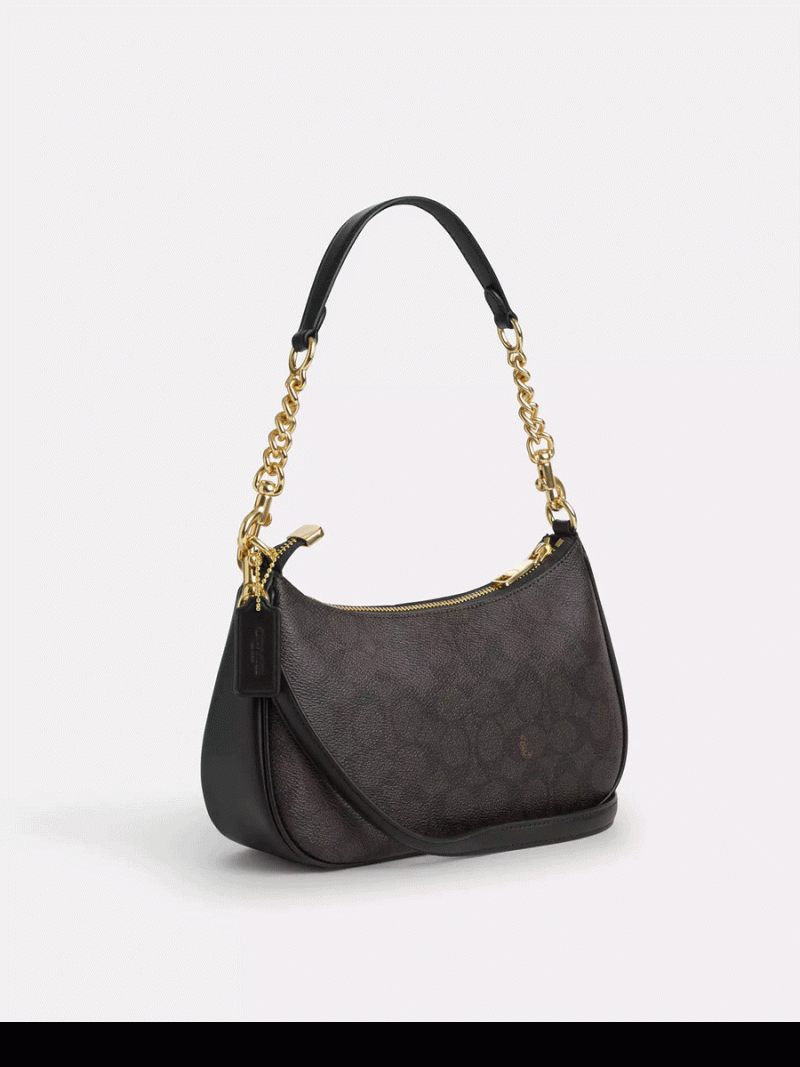 COACH Teri Shoulder Bag In Signature Canvas - Image 3