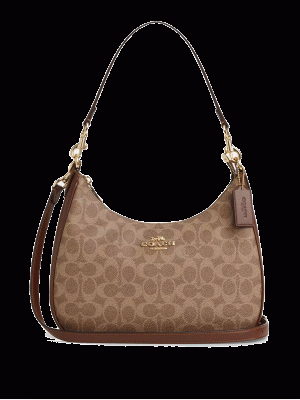 COACH Teri Hobo Bag In Signature Canvas