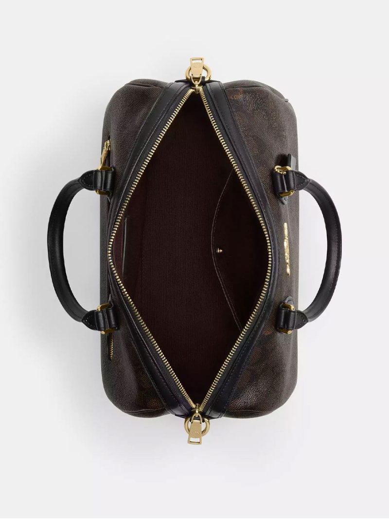 COACH Rowan Large Satchel Bag In Signature Canvas - Image 2