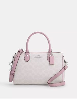 COACH Rowan Satchel Bag In Signature Canvas