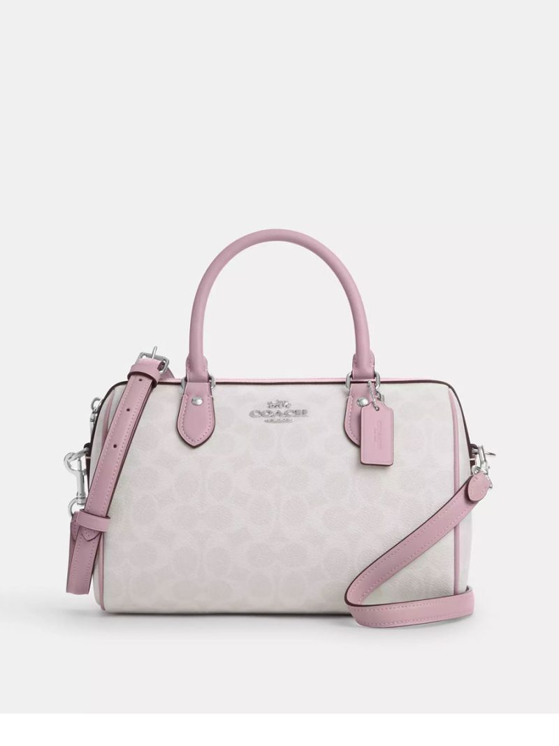 COACH Rowan Satchel Bag In Signature Canvas