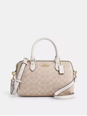 COACH Rowan Satchel Bag In Signature Canvas