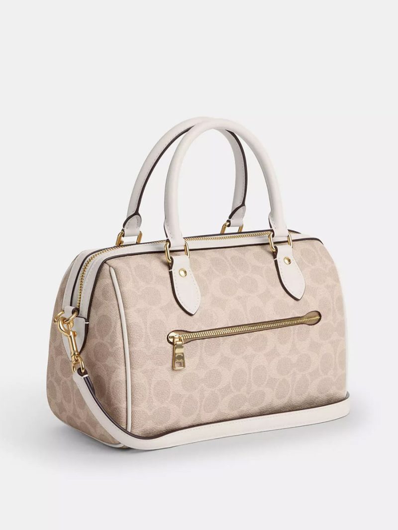 COACH Rowan Satchel Bag In Signature Canvas - Image 3