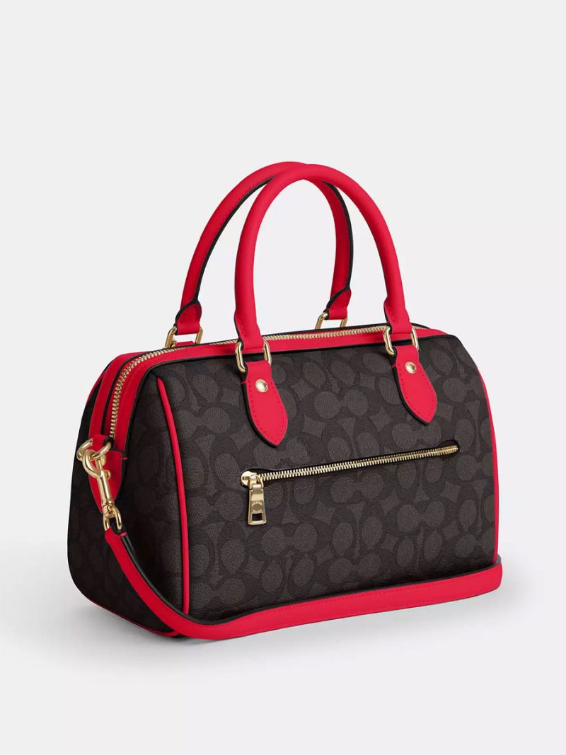 COACH Rowan Satchel Bag In Signature Canvas - Image 3
