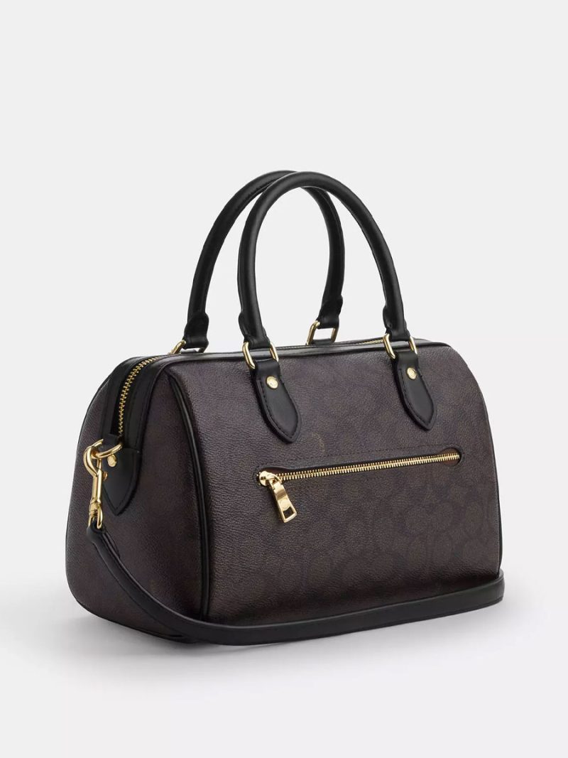 COACH Rowan Satchel Bag In Signature Canvas - Image 3