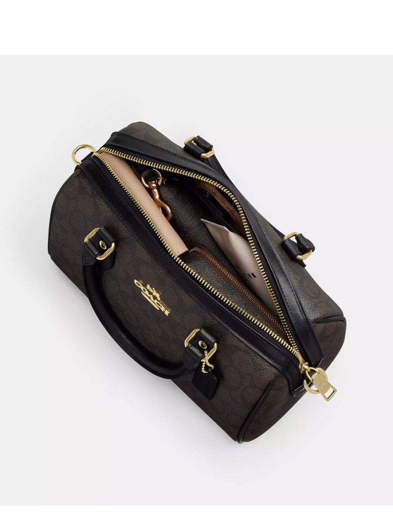 COACH Rowan Satchel Bag In Signature Canvas - Image 2
