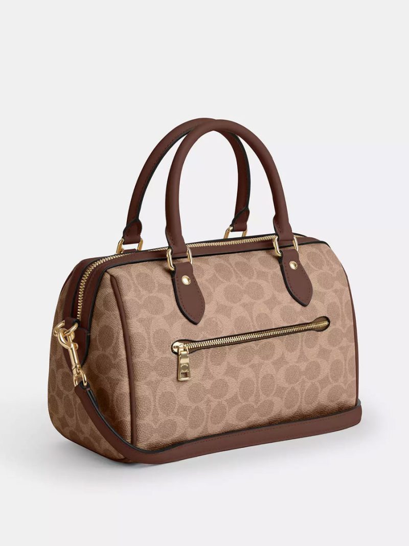 COACH Rowan Satchel Bag In Signature Canvas - Image 3