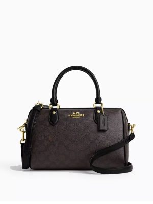 COACH Rowan Satchel Bag In Signature Canvas