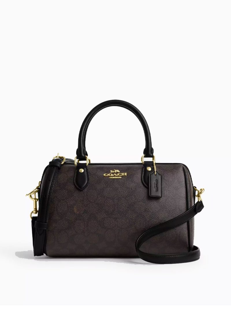 COACH Rowan Satchel Bag In Signature Canvas