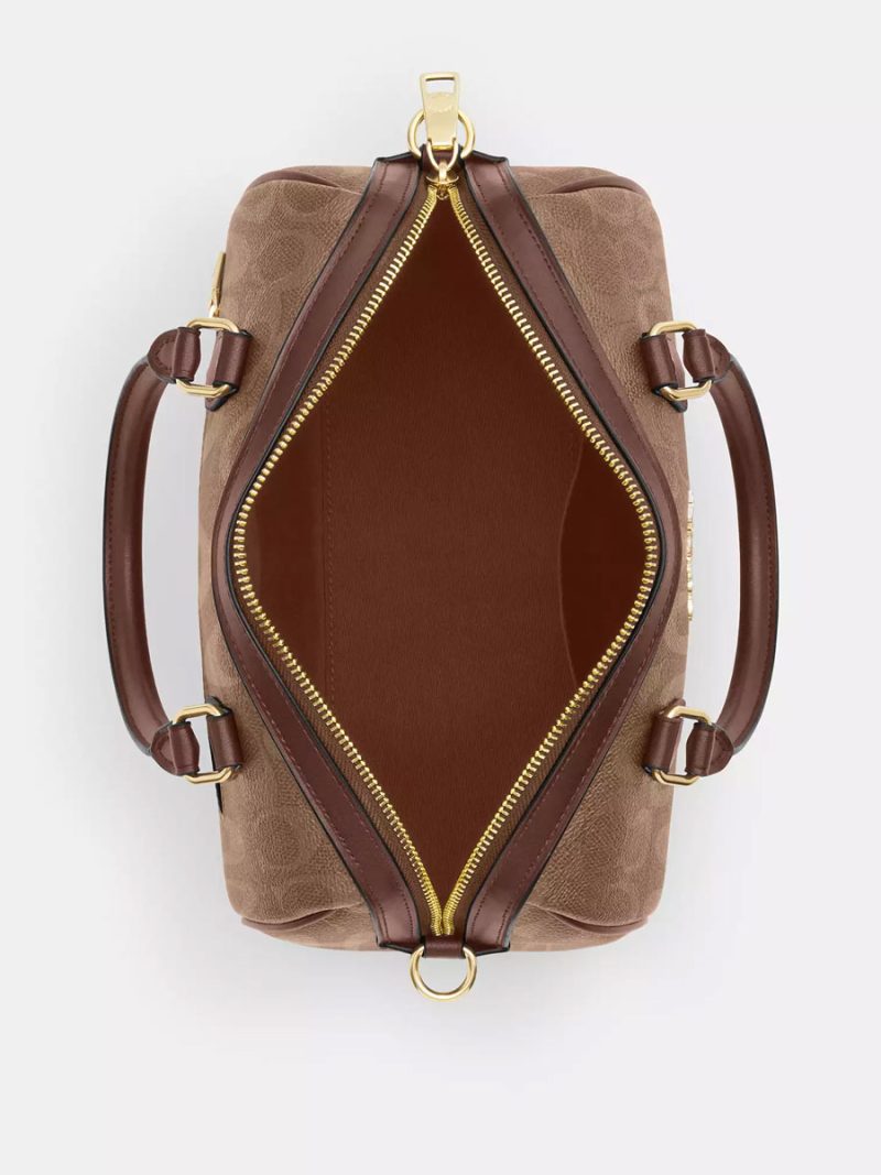 COACH Rowan Satchel Bag In Signature Canvas - Image 2