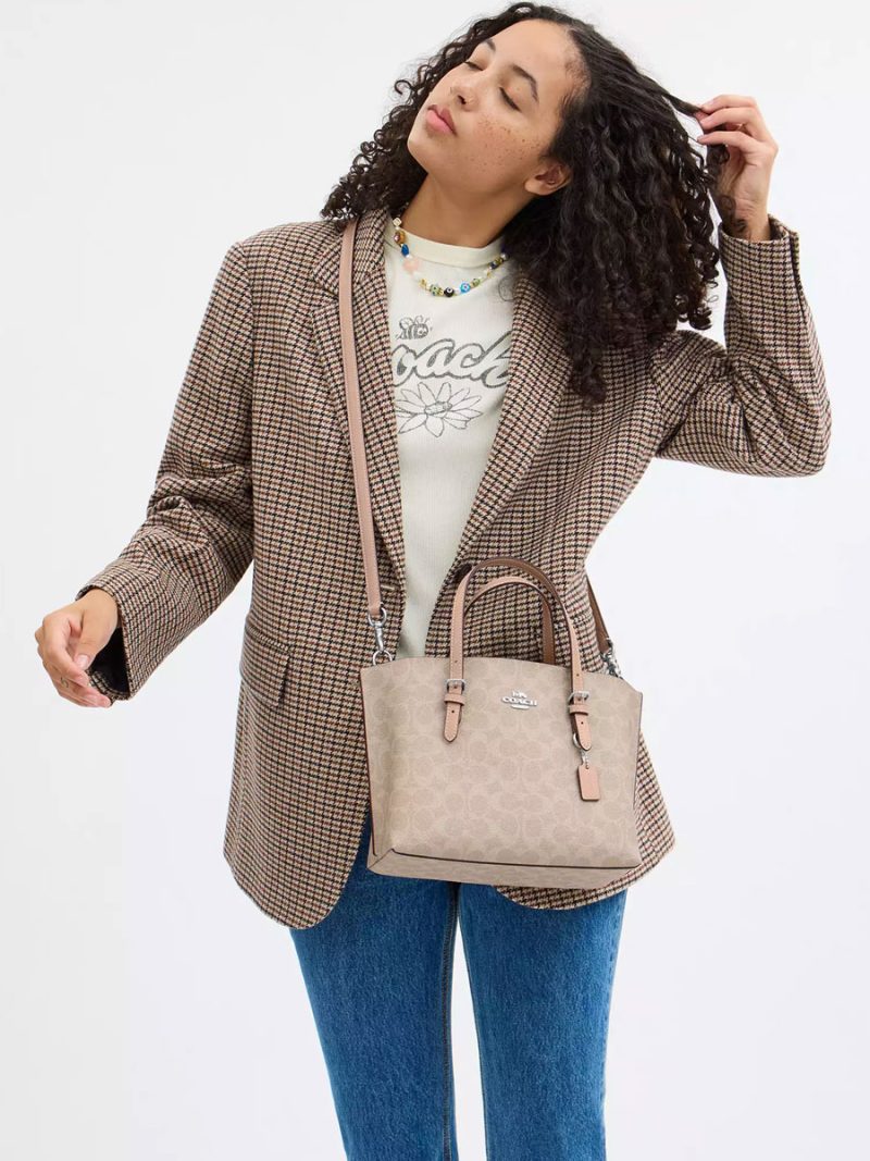 COACH Mollie Tote Bag 25 In Signature Canvas - Image 6