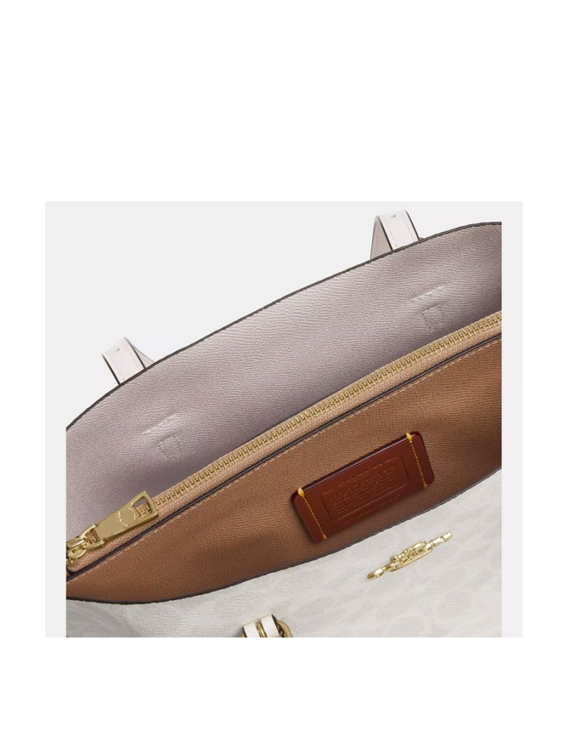 COACH Mollie Tote Bag 25 In Signature Canvas - Image 3