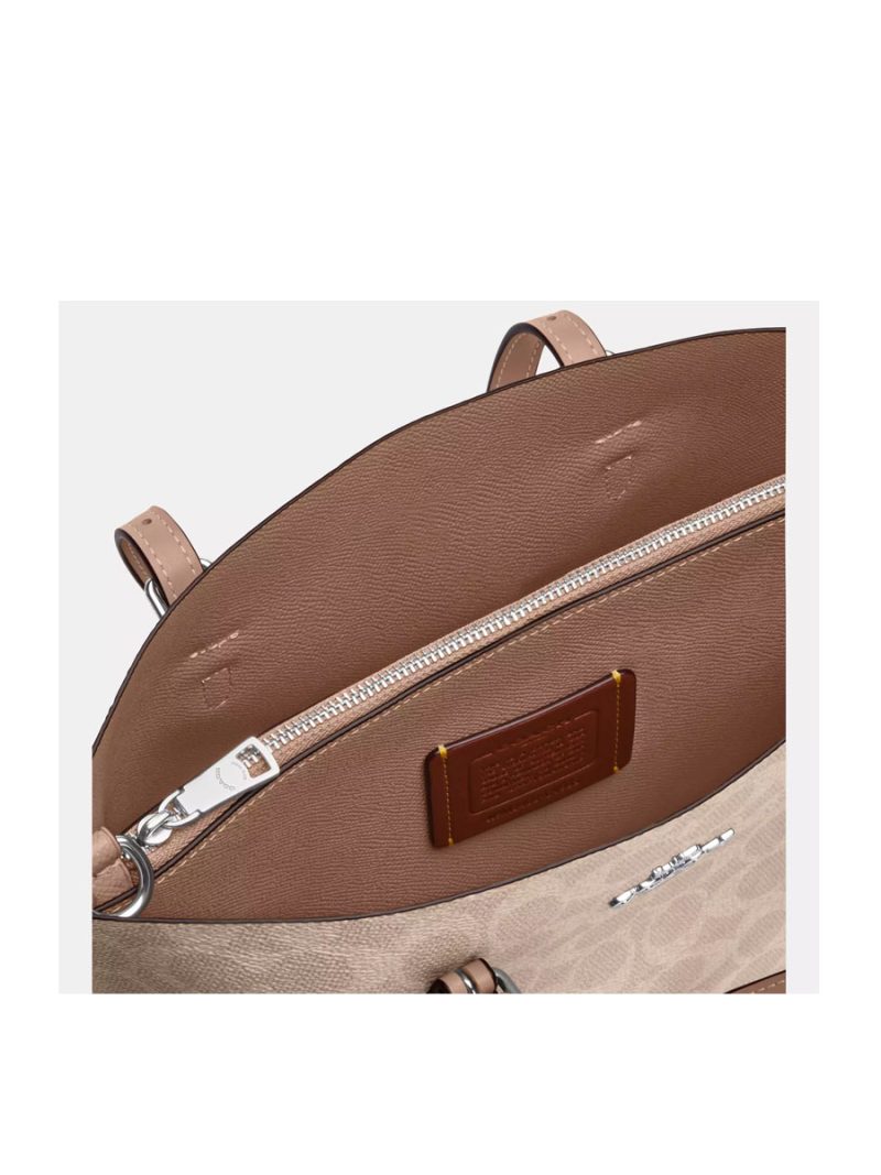 COACH Mollie Tote Bag 25 In Signature Canvas - Image 4