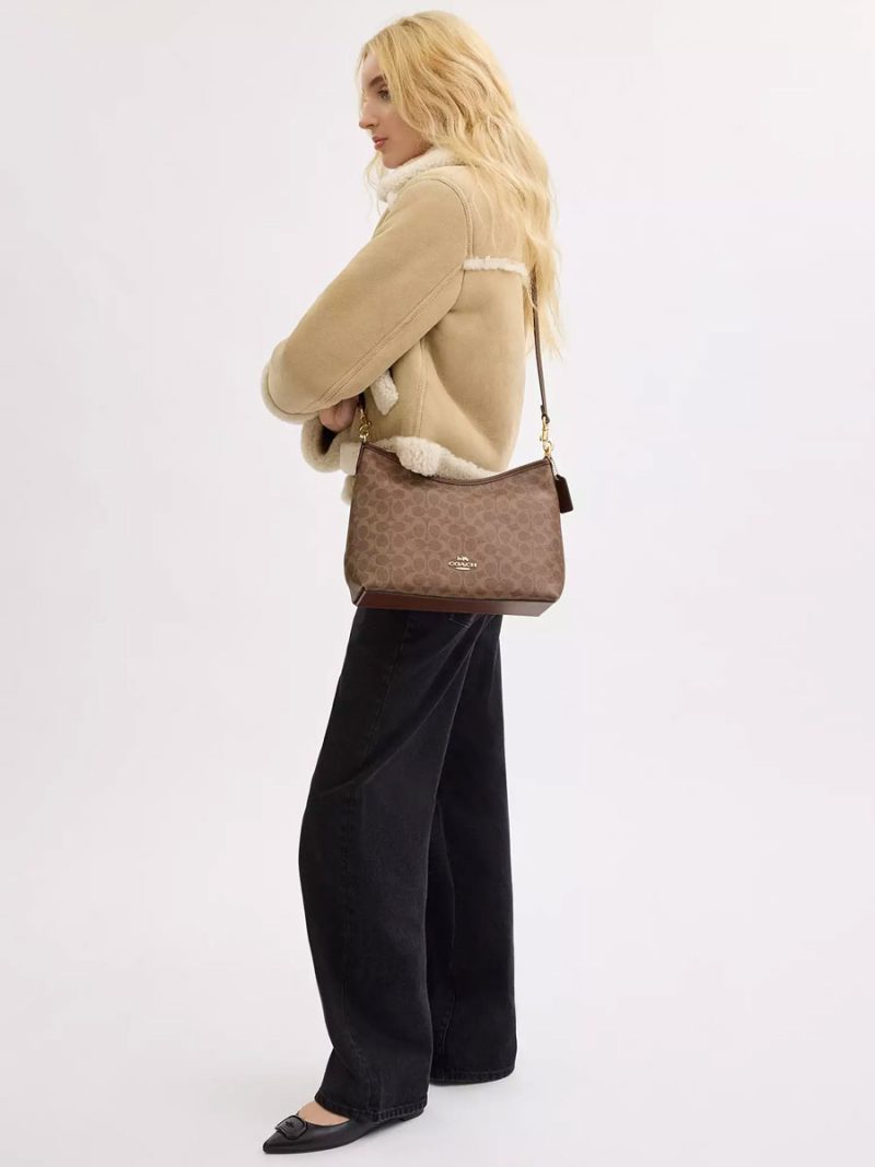COACH Laurel Shoulder Bag In Signature Canvas - Image 4