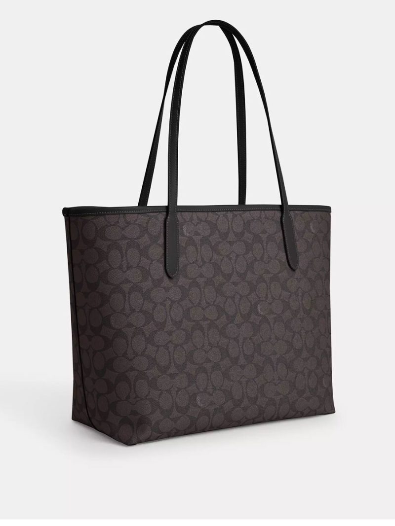 COACH City Tote Bag In Signature Canvas - Image 4
