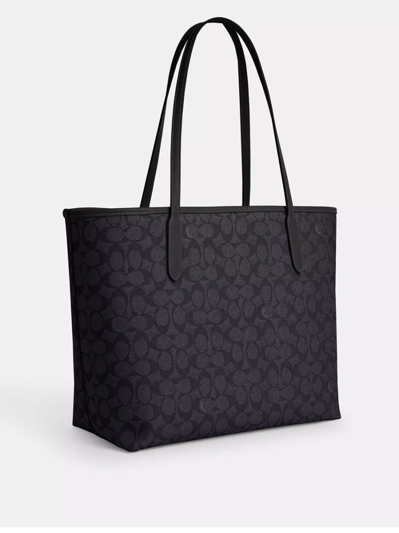 COACH City Tote Bag In Signature Canvas - Image 3
