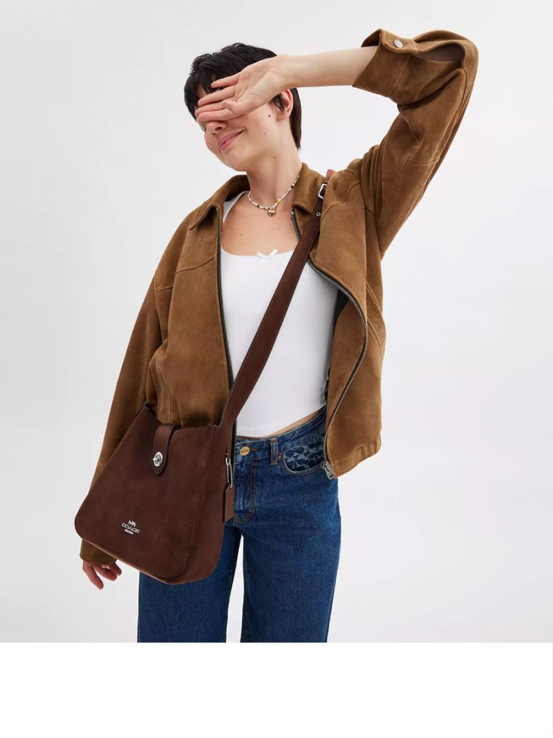 COACH Hadley Convertible Crossbody Bag In Suede - Image 5